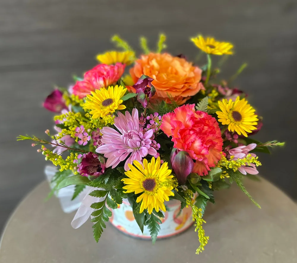 Blooming Candle by DeVine's Flowers & Botanicals